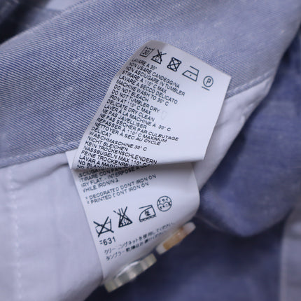 MAISON MARTIN MARGIELA MM6 Patchwork Linen Shorts Blue Casual Women's 38/US 6