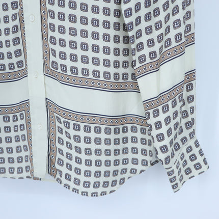 J. Crew Jules Classic Fit Shirt Ivory Foulard Print NWT Button Up Women's 00