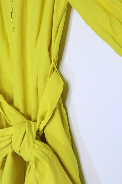 TRINA TURK NWT Malina Mini Dress Sunshine State Yellow Half Sleeve Women's M