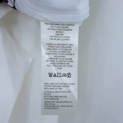 Maeve Gaucho Pants White Side Stripe NWT Cropped Wide Leg High Rise Women's 4