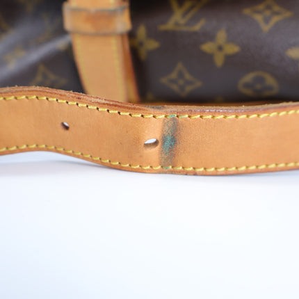 Louis Vuitton Saumur Saddle Bag Brown Leather Monogram Crossbody