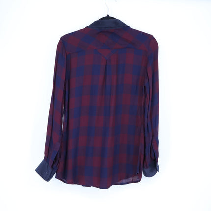Rails Hunter Shirt Red Blue Buffalo Check Button Up Collared Blouse Women's S