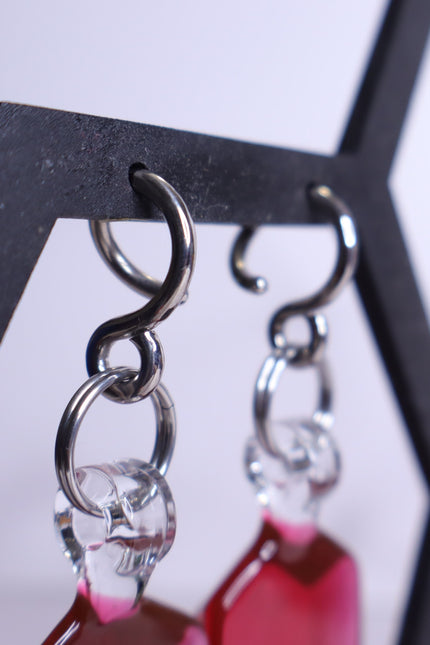 GLASSWEAR STUDIOS Handmade Pinot Noir Red Rupee Weights 10g/2.5mm Hangers