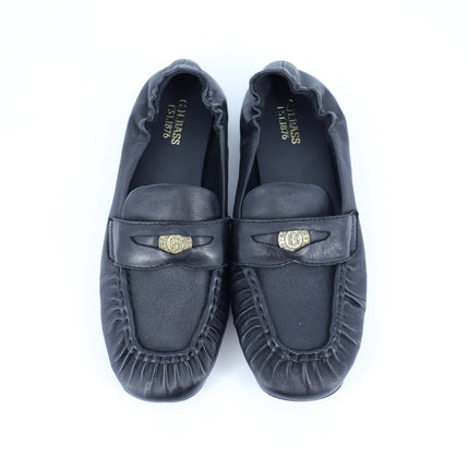 G.H. Bass Rumi Penny Loafers Black Leather Moccasin Slip On Women's 5