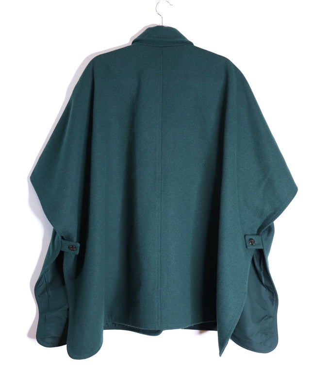 ANN TAYLOR Buttoned Trench Cape NWT Dark Green Wool Blend Women's MP