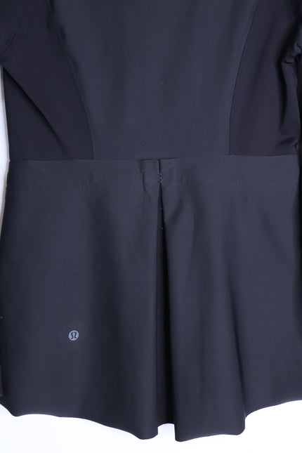 LULULEMON Hooded Sleet Sprinter Jacket Black Softshell Full Zip Women's 4