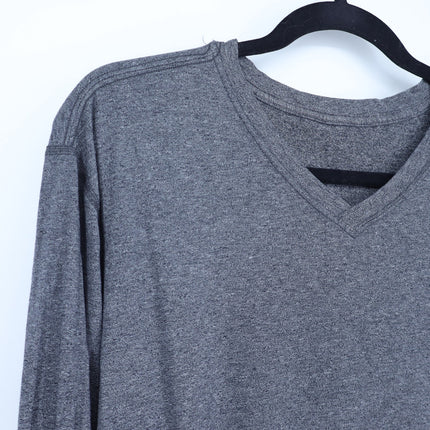 Lululemon Long Sleeve Knit Top Heathered Gray Crew Neck Active Men's XL