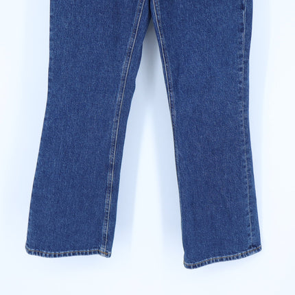 Closed Hi Sun Ankle Flared Jeans Dark Blue Cropped Zip Fly Women's 25