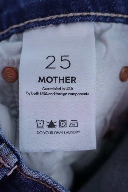 MOTHER The Tomcat Straight Ankle Jeans Rugby Rodeo Blue Women's 25