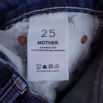 MOTHER The Tomcat Straight Ankle Jeans Rugby Rodeo Blue Women's 25