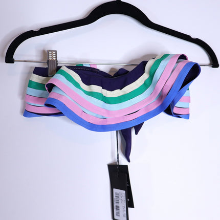 PAPER LONDON NWT Tahiti Bikini Top Blue Tide of Your Life Multicolor Women's XS
