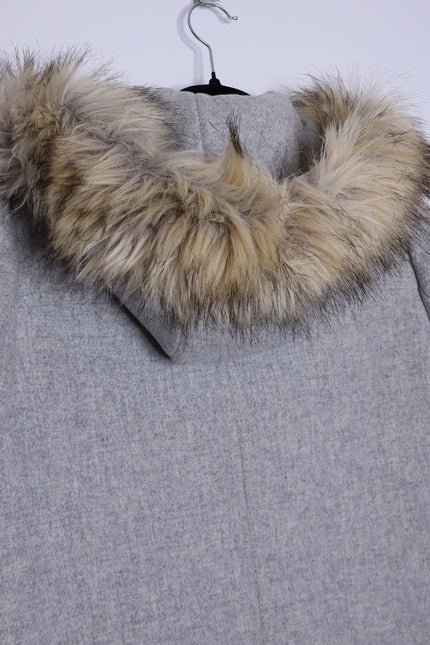 J. CREW Chateau Parka Italian Wool Stadium Cloth Heather Dusk Gray Women's 4