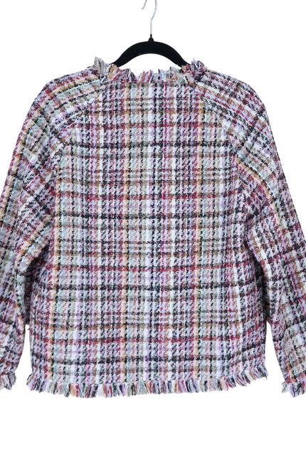 ESSENTIEL ANTWERP Colorful Tweed Cardigan Off-White Red Black Women's 32/US 2