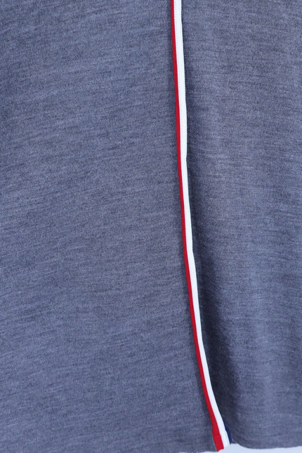 G/FORE Wool Sweater Dress Gray Stripe Short Sleeve Golf Active Women's M