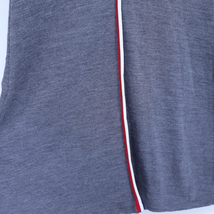 G/FORE Wool Sweater Dress Gray Stripe Short Sleeve Golf Active Women's M