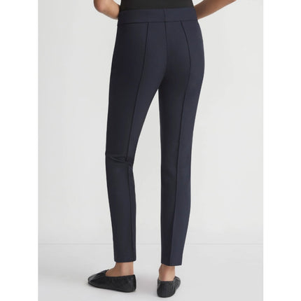 LAFAYETTE 148 Gramercy Tapered Trousers Navy Blue Acclaimed Stretch Women's 12