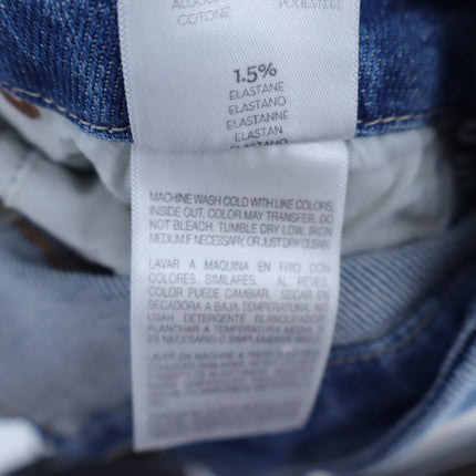 Mother Looker Ankle Fray Jeans Blue Shoot To Thrill Blue High Rise Women's 24