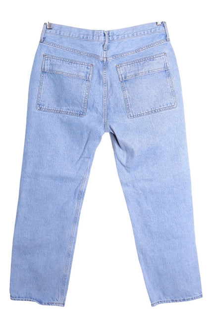 AGOLDE Cooper Cargo Jeans Rank Blue Light Wash Zip Fly Women's 30