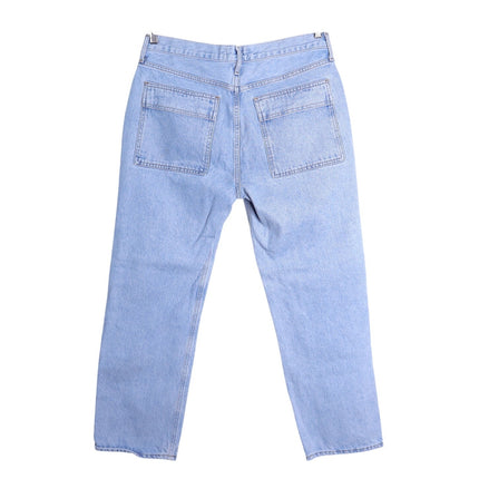 AGOLDE Cooper Cargo Jeans Rank Blue Light Wash Zip Fly Women's 30