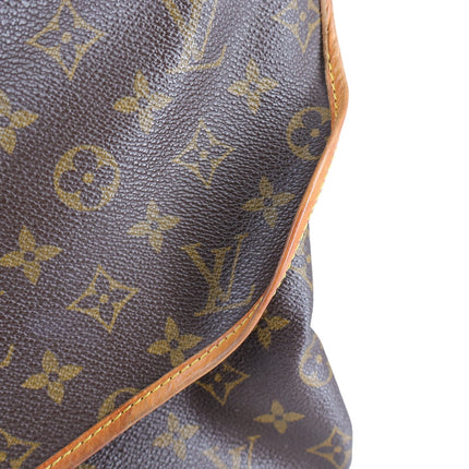 Louis Vuitton Saumur Saddle Bag Brown Leather Monogram Crossbody