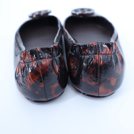 TORY BURCH Minnie Travel Ballet Flats NWOT Tortoise Brown Slip On Women's 6.5