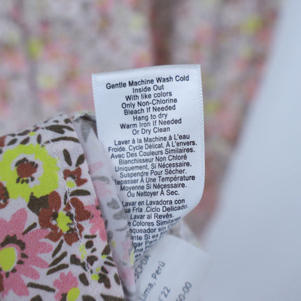 Nation Ltd Embry Midi Dress Dear Abby Floral Smocked Strappy Sleeve Women's XS