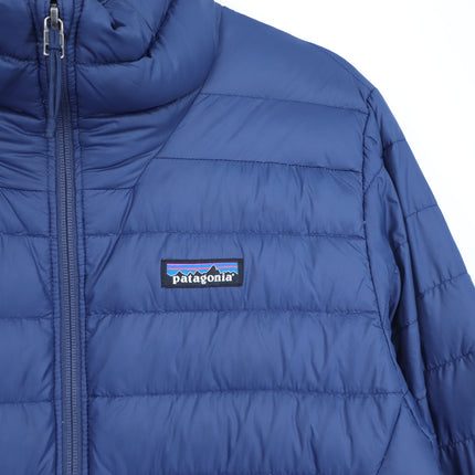 Patagonia Down Sweater Jacket Navy Blue Puffer 800 Fill Long Sleeve Men's S