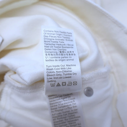 J. Crew 5-Pocket Wide Leg Trousers White NWT High Rise Denim Women's 26