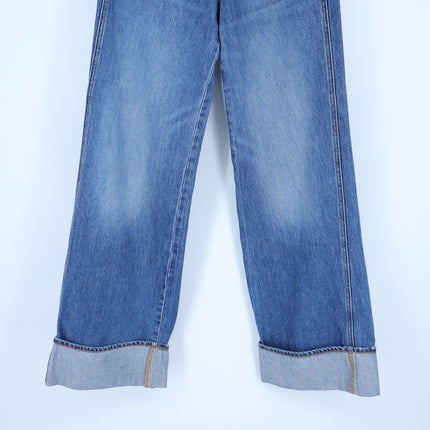 Veronica Beard Taylor Wide Leg Jeans Rebel Stone High Rise 5-Pocket Women's 24