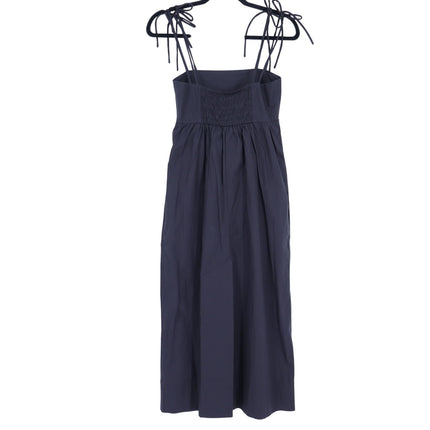 GANNI Cotton Poplin String Midi Dress NWT Black Multi-Strap Women's 34/US 2