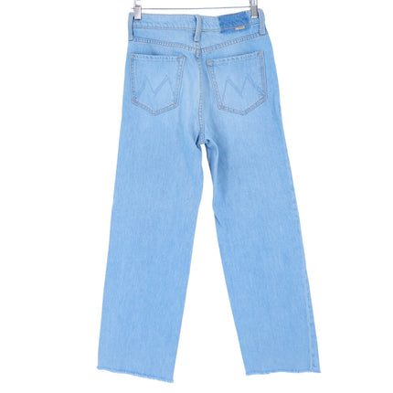 MOTHER The Rambler Jean I'm With The Band Blue Zip Ankle Fray Women's 25