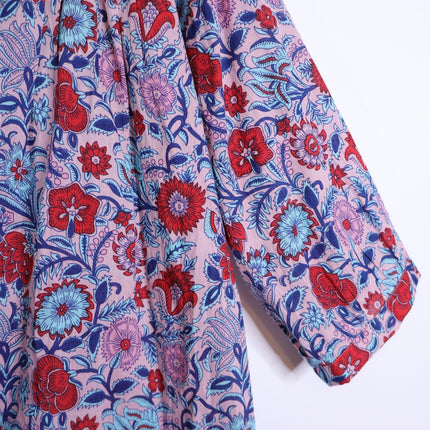 TUCKERNUCK Mauve and Rose Wildflower Bondi Coverup Beachwear Women's S