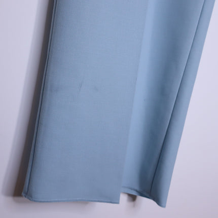 STELLA MCCARTNEY Wool Straight Leg Pants NWT Mineral Blue Women's 50/14