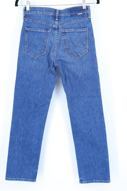 MOTHER The Tomcat Straight Ankle Jeans Rugby Rodeo Blue Women's 25