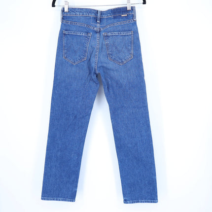 MOTHER The Tomcat Straight Ankle Jeans Rugby Rodeo Blue Women's 25