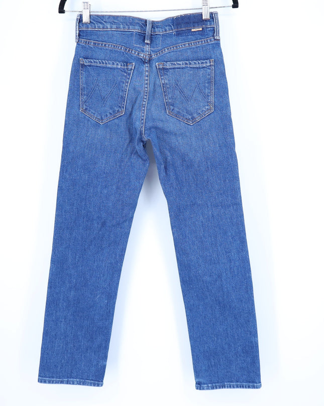 MOTHER The Tomcat Straight Ankle Jeans Rugby Rodeo Blue Women's 25