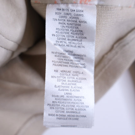 BY ANTHROPOLOGIE Marcail Faux Leather Anorak Jacket Beige Long Sleeve Women's S