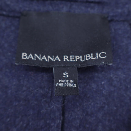 Banana Republic Mario Bellucci Wool Blend Top Coat Navy Blue Coat Men's S