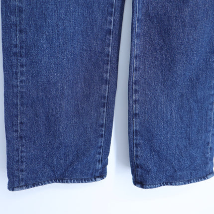 7 FOR ALL MANKIND Tess Cargo Jeans Blue Mid Rise Straight Dark Wash Women's 26