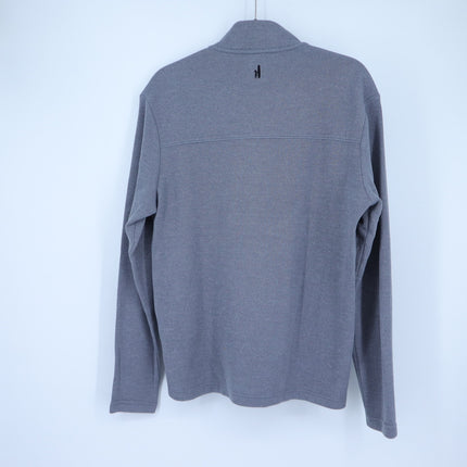 Johnnie-O Dusty Henley Pullover Sweater Graphite Gray Long Sleeve Men's M