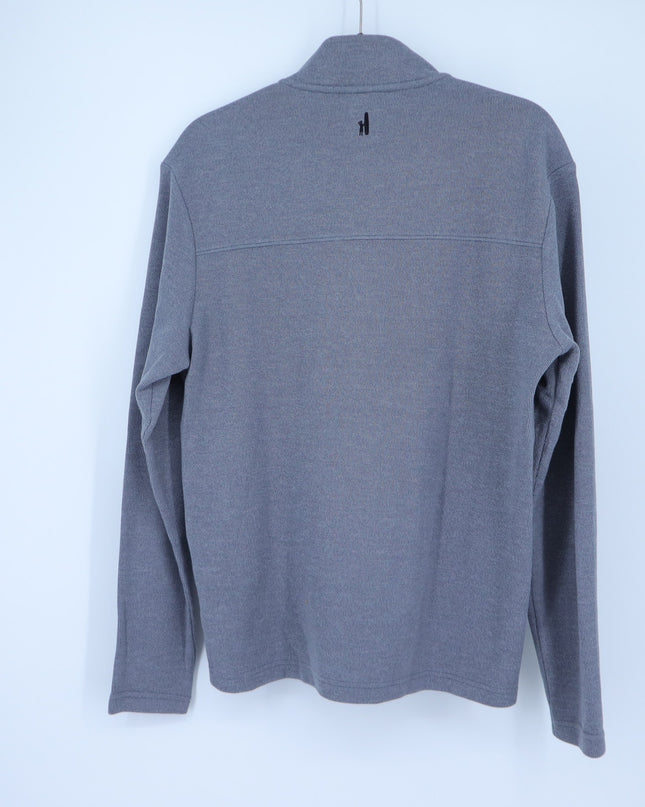 Johnnie-O Dusty Henley Pullover Sweater Graphite Gray Long Sleeve Men's M