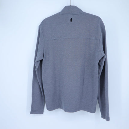 Johnnie-O Dusty Henley Pullover Sweater Graphite Gray Long Sleeve Men's M