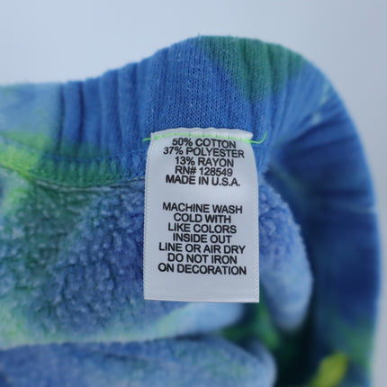 Aviator Nation Tie Dye Jogger Sweatpants Blue and Yellow Pull On Women's S