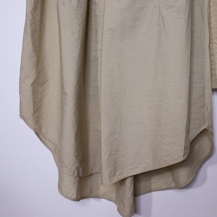 BRUNELLO CUCINELLI Belted Safari Shirtdress Khaki Short Sleeve Women's XL/US 10