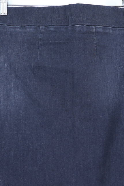 FRANK & EILEEN Donegal Unforgettable Skirt Black Denim Midi Pull On Women's 4