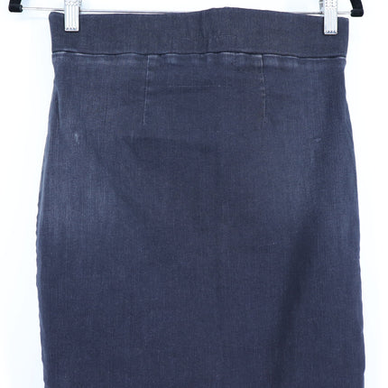 FRANK & EILEEN Donegal Unforgettable Skirt Black Denim Midi Pull On Women's 4