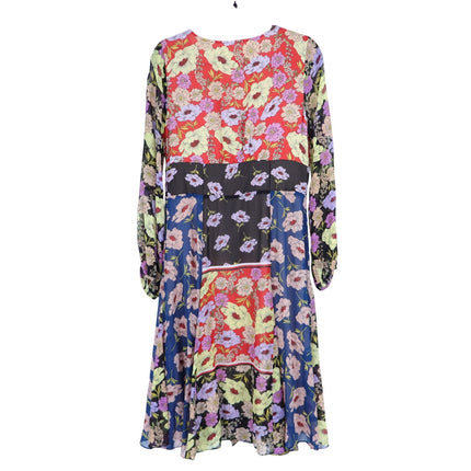 MAEVE Gardenia Wrap Dress Multicolored Floral NWT Long Sleeve Women's 8
