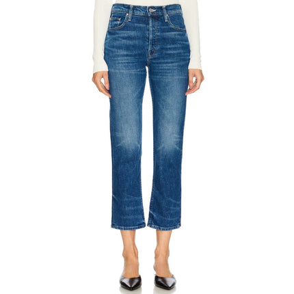 MOTHER The Tomcat Straight Ankle Jeans Rugby Rodeo Blue Women's 25