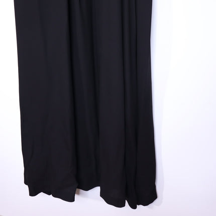 FABIANA FILIPPI Feather Embellished Maxi Dress Black Lined Lagenlook Women's XL