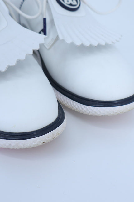 G/FORE Gallivan2r Side Stripe Kiltie Golf Shoe Snow Twilight Sneakers Women's 7M